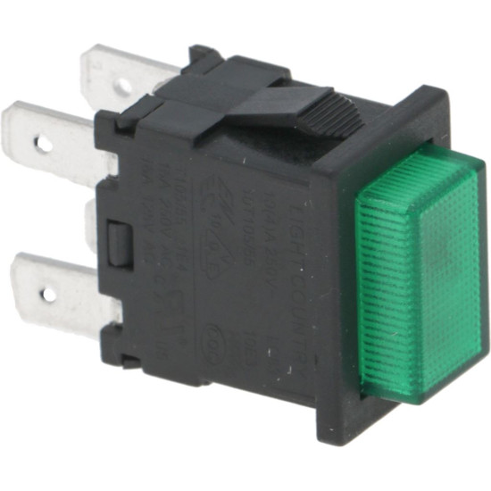 BIPOLAR SWITCH GREEN 10(4)A 250V BIPOLAR SWITCH GREEN 10(4)A 250V