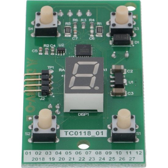 ELECTRONIC BOARD 4 BUTTONS WITH DISPLAY ELECTRONIC BOARD 4 BUTTONS WITH DISPLAY