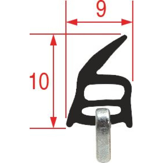 OVEN DOOR GASKET 590x320 mm