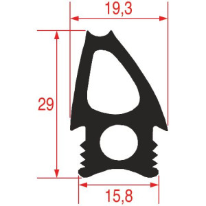 GASKET FOR OVEN DOOR 890x690 mm