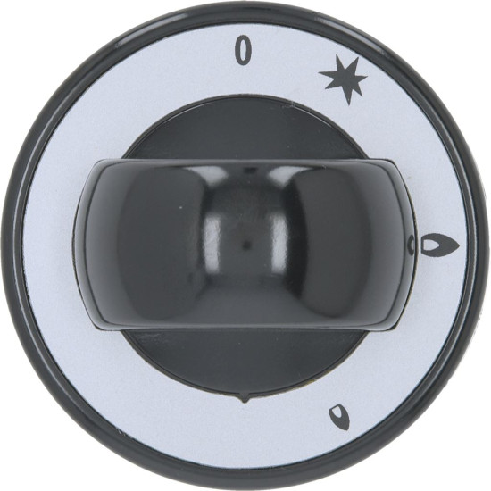 KNOB BLACK ϕ 70mm W/SILK SCREEN PRINTING KNOB BLACK ϕ 70mm W/SILK SCREEN PRINTING