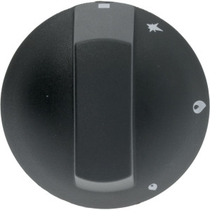 KNOB BLACK ϕ 70 mm SILK-SCREEN PRINTED