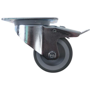 SWIVELLING CASTOR W/PLATE W/BRACKET