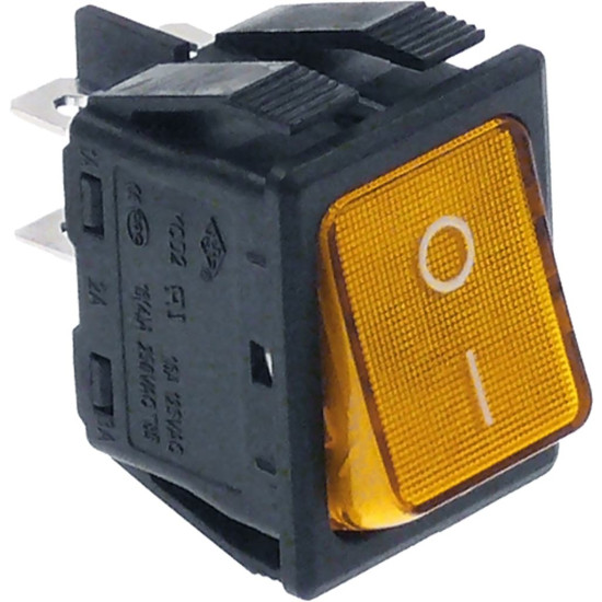 BIPOLAR BUTTON ORANGE 16A 250V BIPOLAR BUTTON ORANGE 16A 250V