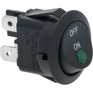 BIPOLAR SWITCH BLACK 10A 250V