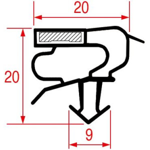 SNAP-IN GASKET 510x410 mm