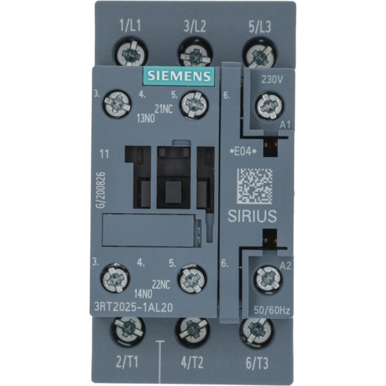 CONTACTOR SIEMENS 3RT20251-AL20 CONTACTOR SIEMENS 3RT20251-AL20