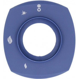 RING NUT SCREEN-PRINTED BLUE FOR KNOB