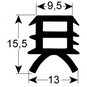 3-SIDED GASKET 455x565 mm