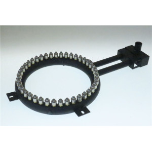 Annular burner with 42 burner heads