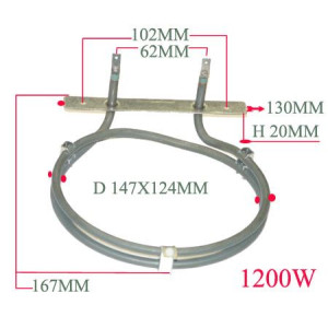 HEATING ELEMENT 1200W WHIRLPOOL 48122599
