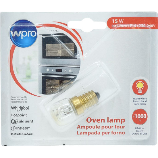 LAMP E14 15W 300C° WPRO WHIRLPOOL 484000