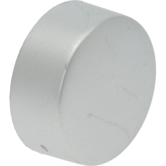 PUSH-BUTTON ROUND SATIN SILVER ϕ 21 mm