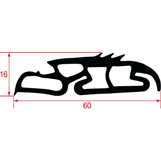 GASKET LOWER OVEN DOOR 805 mm GASKET LOWER OVEN DOOR 805 mm