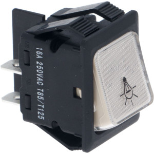 SWITCH 2-POLES WHITE 16A 250V