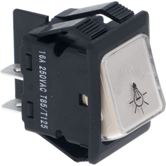 SWITCH 2-POLES WHITE 16A 250V SWITCH 2-POLES WHITE 16A 250V