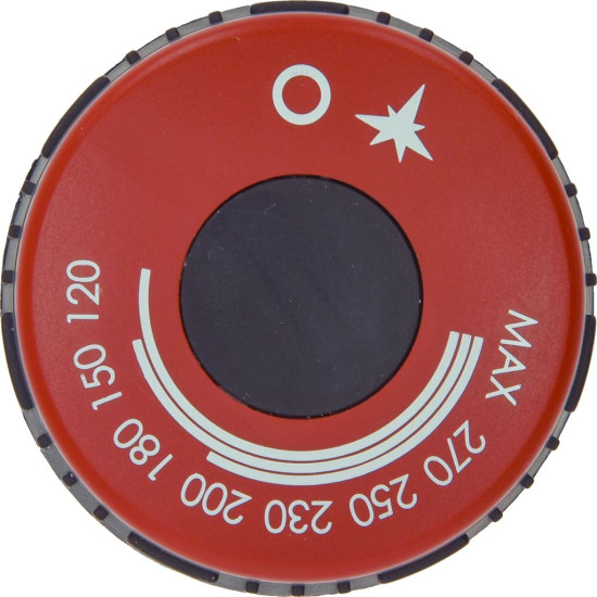 BLACK KNOB-RED ϕ 75 mm 120-270°C
