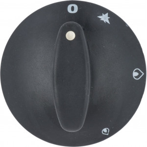 KNOB BLACK ϕ 79 mm SILK SCREEN PRINTED