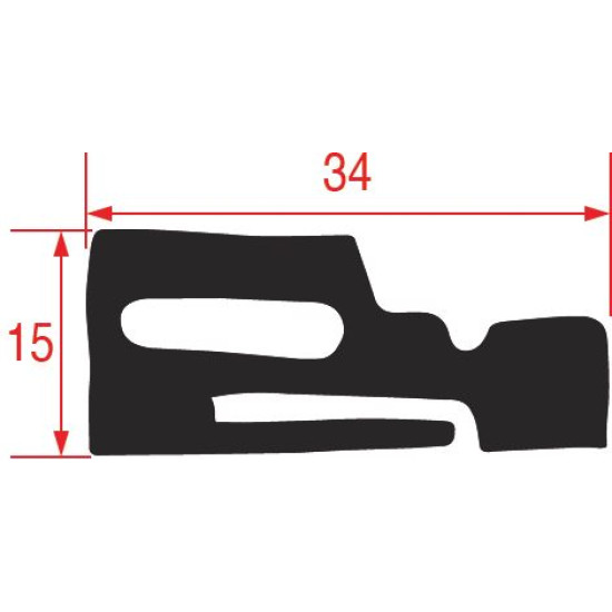 KIT FOR OVEN CARRIAGE GASKET