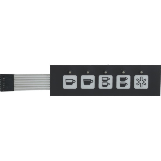 PUSH-BUTTON PANEL MEMBRANE 5 BUTTONS