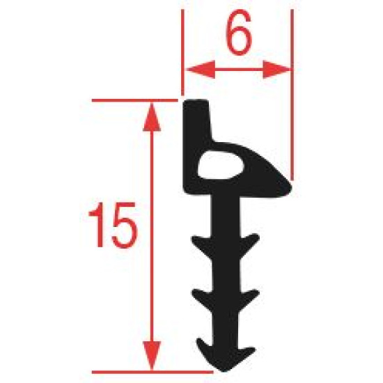 GASKET FOR OVEN TROLLEY 480 mm GASKET FOR OVEN TROLLEY 480 mm