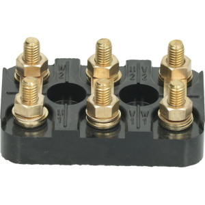 TERMINAL BLOCK BLACK 70x45x15 mm