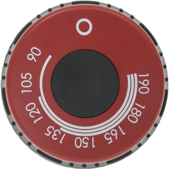 KNOB BLACK-RED ϕ 75 mm 90-190°C KNOB BLACK-RED ϕ 75 mm 90-190°C