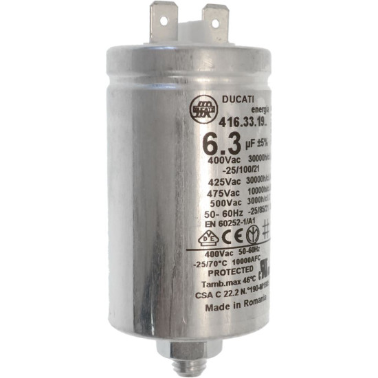 MOTOR CAPACITOR KIT 6.3 µF