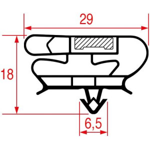 SNAP-IN GASKET 590x390 mm