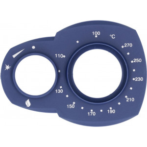 RING NUT SCREEN-PRINTED BLUE FOR KNOB