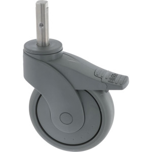 CASTOR SWIVEL WITH PIN AND BRAKE