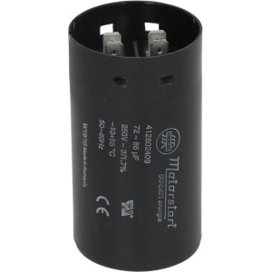 CAPACITOR µF 72/86 250V 50/60Hz