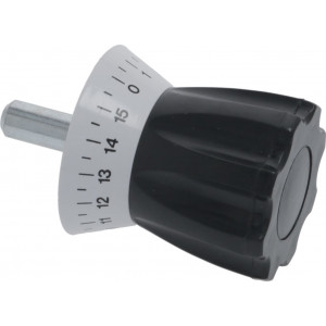 ADJUSTABLE KNOB BLACK ϕ 12x97 mm