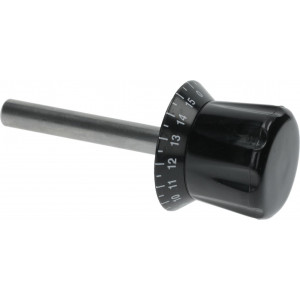 ADJUSTABLE KNOB BLACK ϕ 12x126 mm