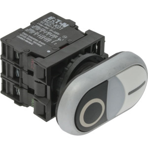 PUSH-BUTT.PANEL 0-I WHITE-BLACK 15A 500V