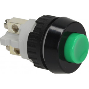 GREEN SINGLE-POLE PUSH-BUTTON 0.7A 250V