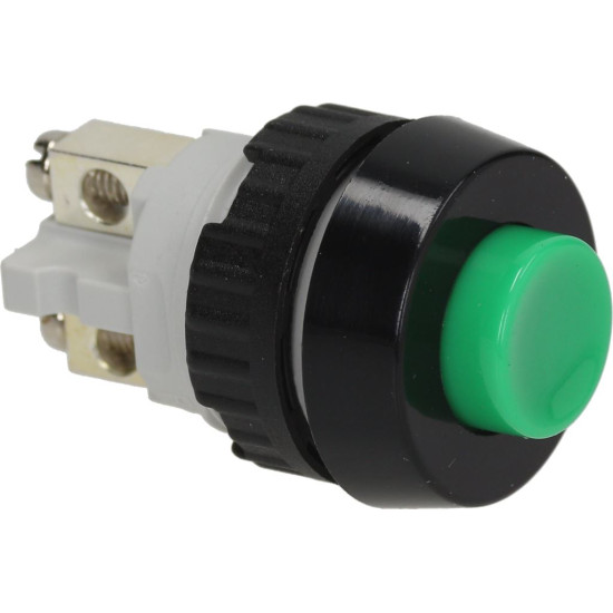 GREEN SINGLE-POLE PUSH-BUTTON 0.7A 250V GREEN SINGLE-POLE PUSH-BUTTON 0.7A 250V