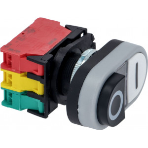 BUTTON PANEL O-I BLACK-WHITE 16A 250V