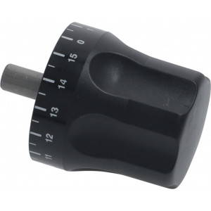 ADJUSTABLE KNOB BLACK ϕ 12x87 mm