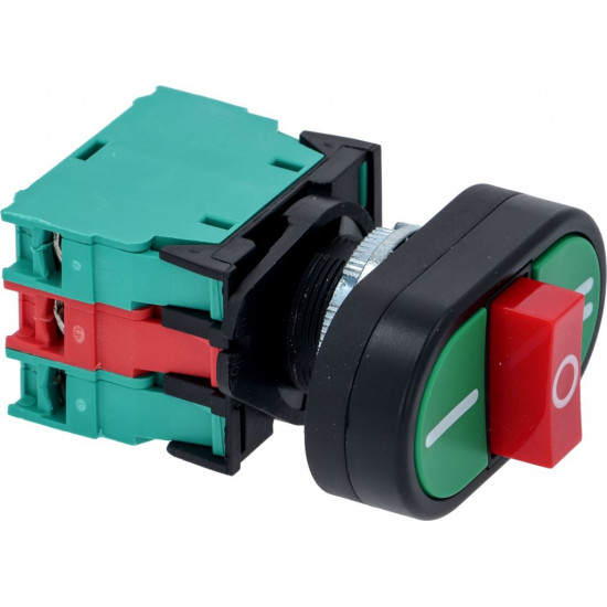 2 SPEED PUSH-BUTTON PANEL GREEN-RED 500V 2 SPEED PUSH-BUTTON PANEL GREEN-RED 500V