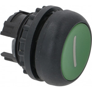 GREEN START FLUSH PUSH-BUTTON SYMBOL I