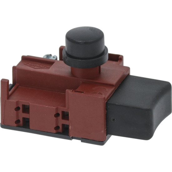 BIPOLAR PUSH-BUTTON BLACK 6A 250V