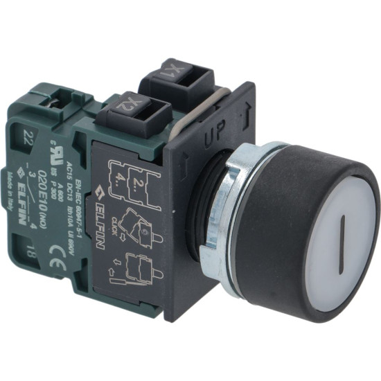 WHITE START PUSH-BUTTON 10A 600V ELFIN WHITE START PUSH-BUTTON 10A 600V ELFIN