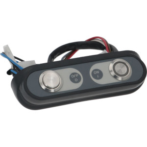 SLANTED OVAL PUSH-BUTTON PANEL ON-OFF