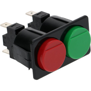 PUSH-BUTT.PANEL 2 BUT.GREEN-RED 16A 250V