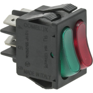 DOUBLE GREEN/RED SWITCH 16A 250V