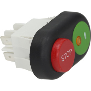PUSH-BUTT.PANEL 2 BUTT. STOP-I GREEN-RED