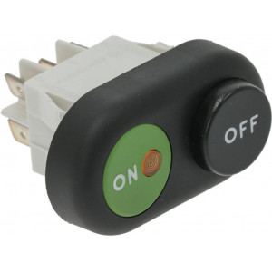 PUSH-BUTT.PANEL 2 BUT.ON-OFF GREEN-BLACK