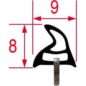 GASKET FOR OVEN DOOR 430x320 mm SMEG 754